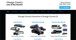 Desktop Screenshot of orange-county-limousine-service.com