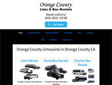 Tablet Screenshot of orange-county-limousine-service.com